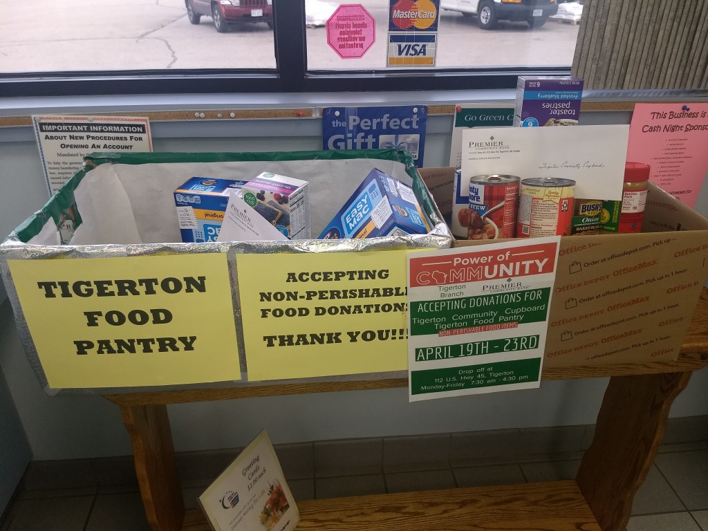 2022 Tigerton Food Pantry Donation
