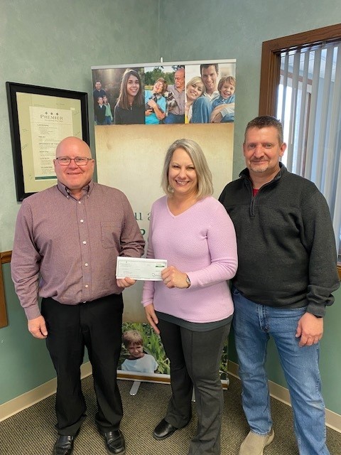 Jeannine Diamond Award $1,000 Donation to Iola-Scandinavia School District Musical Theater Improvement Fund