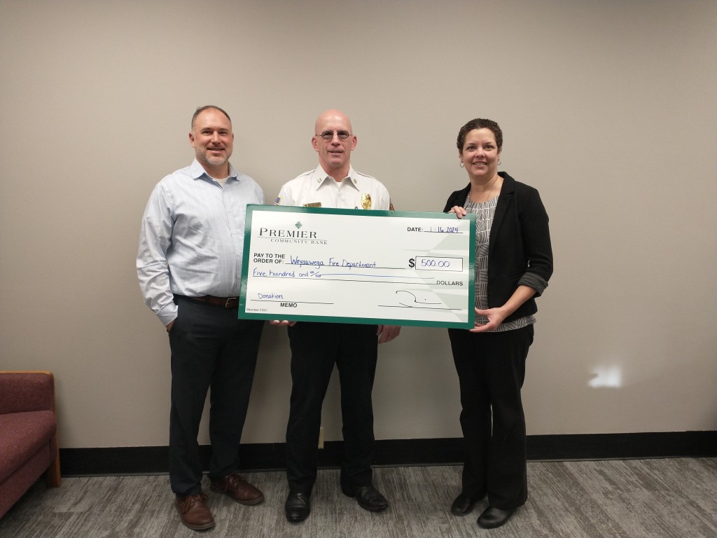 Donation to Weyauwega Fire Department