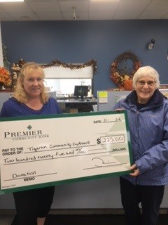 Tigerton Community Cupboard Donation